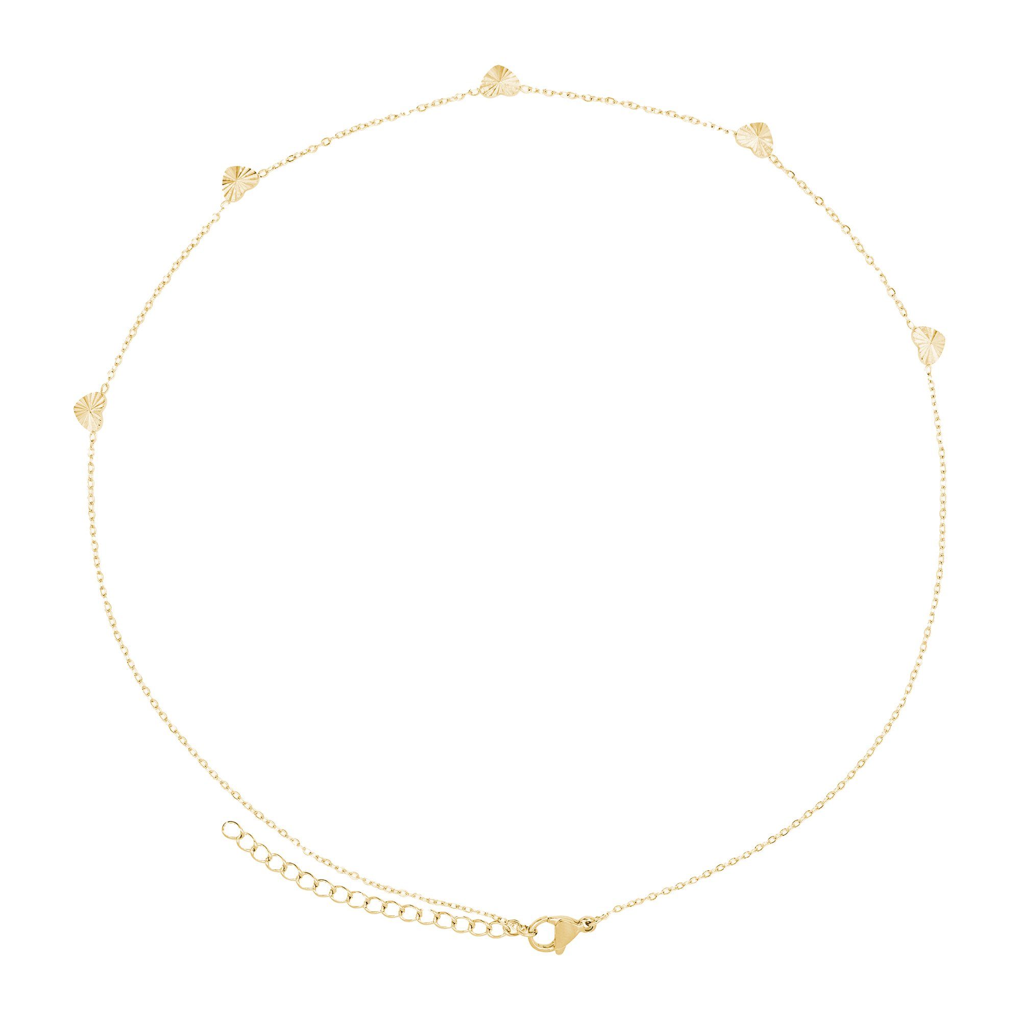 Heideman Collier Sophia goldfarben (keine Angabe, inkl. Geschenkverpackung), Kette für Frauen mit Herz