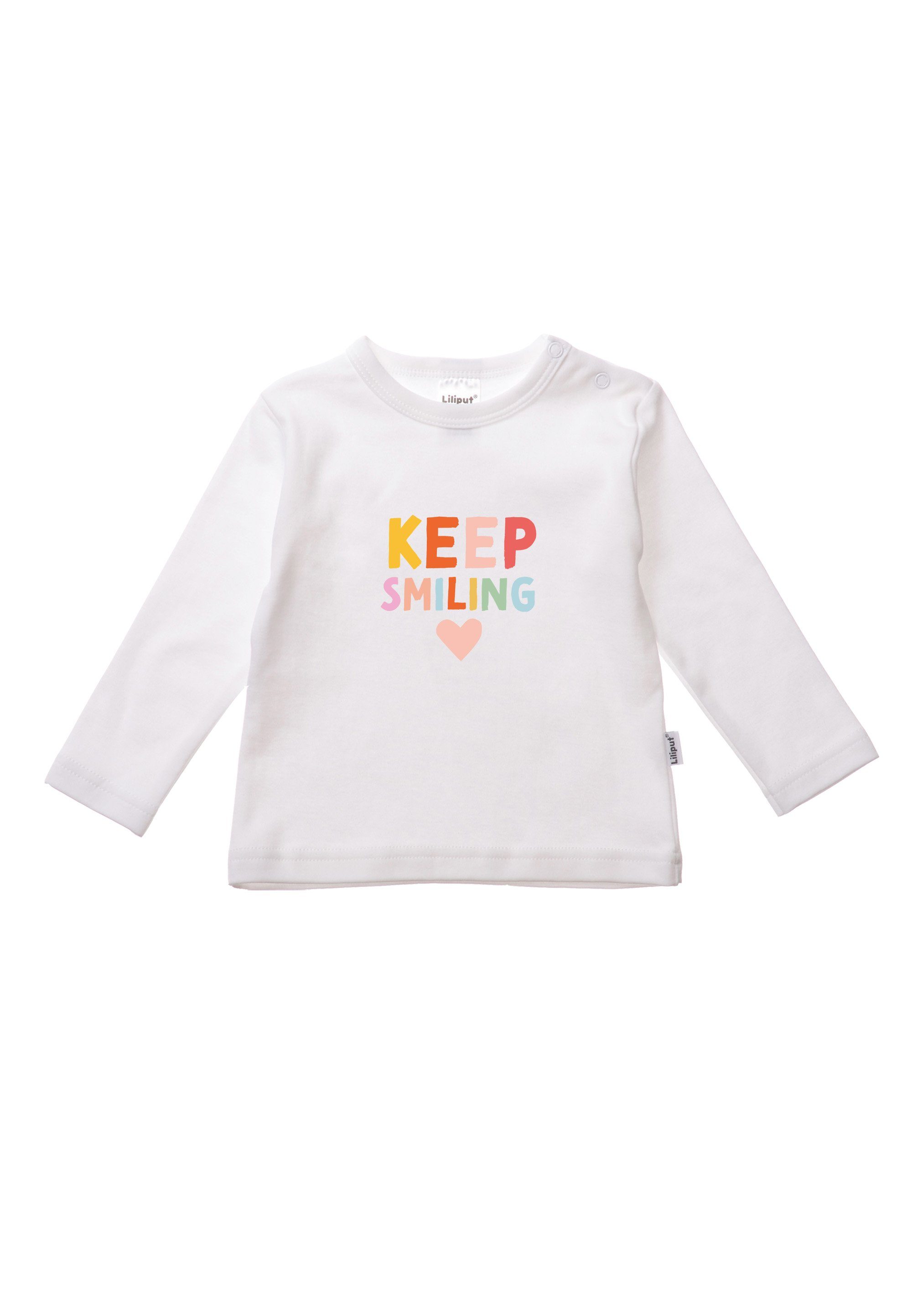 Langarmshirt Keep Smiling