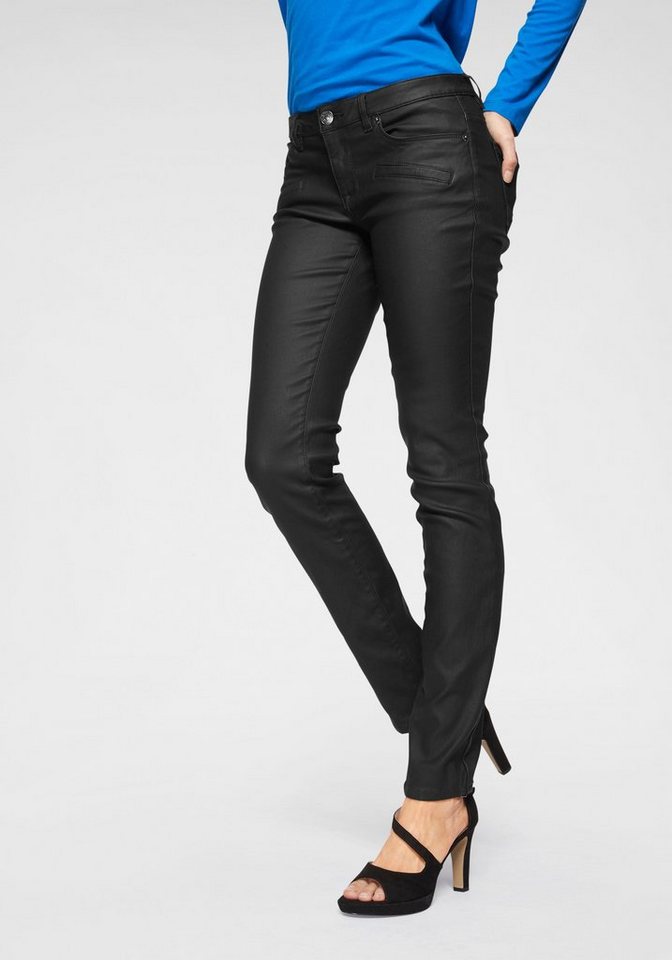 TOM TAILOR Röhrenhose aus beschichtetem Material TOM TAILOR Röhrenhose aus beschichtetem Material