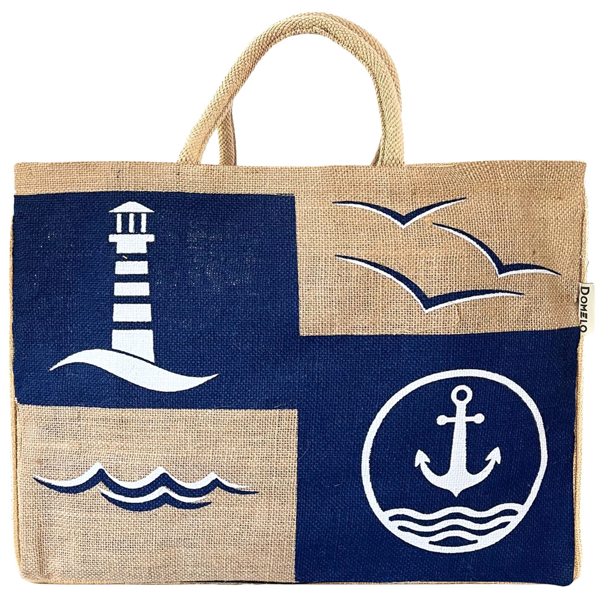Domelo Einkaufsshopper Jute Einkaufskorb, Vegan Einkaufstasche, günstig online kaufen