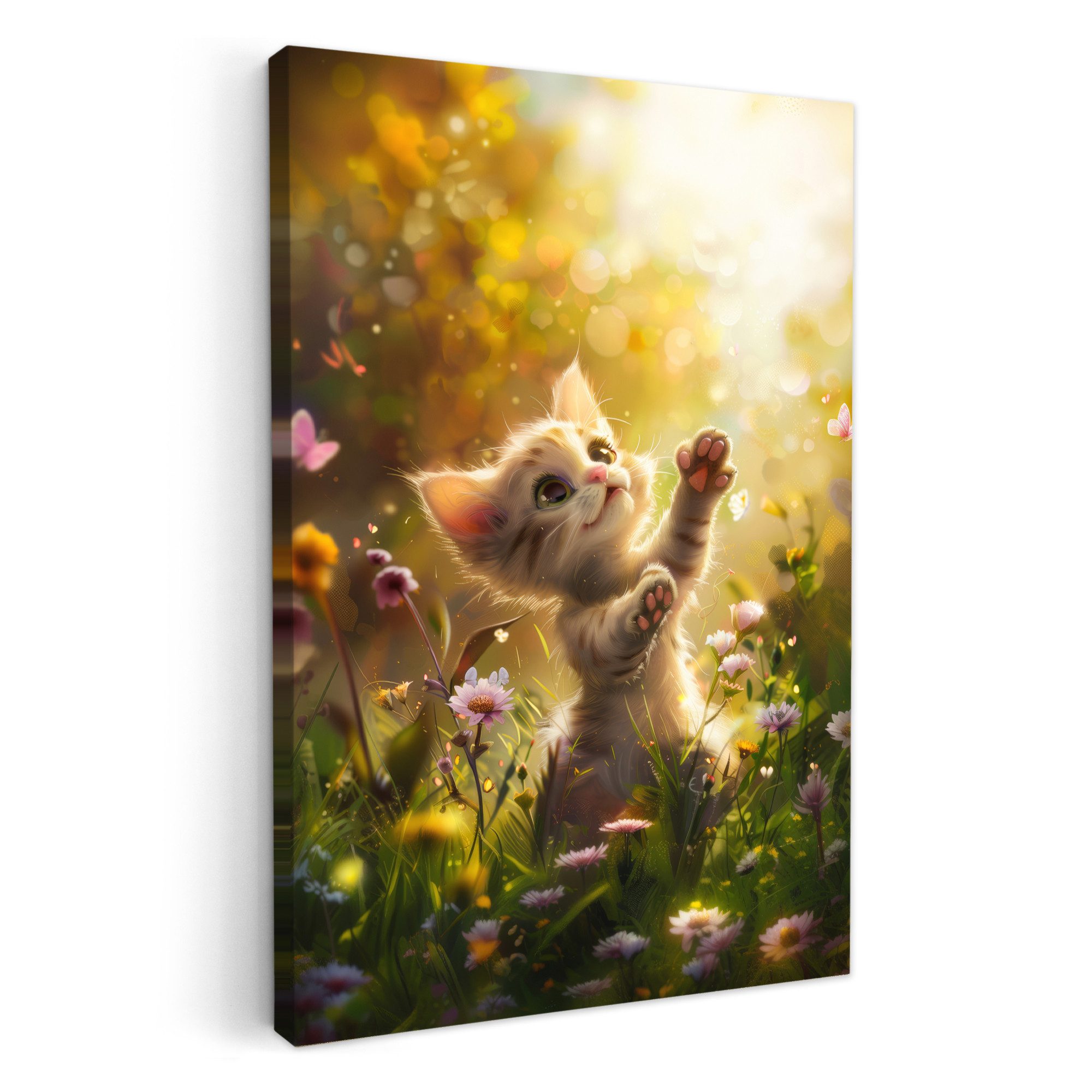 OneMillionCanvasses® Leinwandbild Kätzchen - Tier - günstig online kaufen