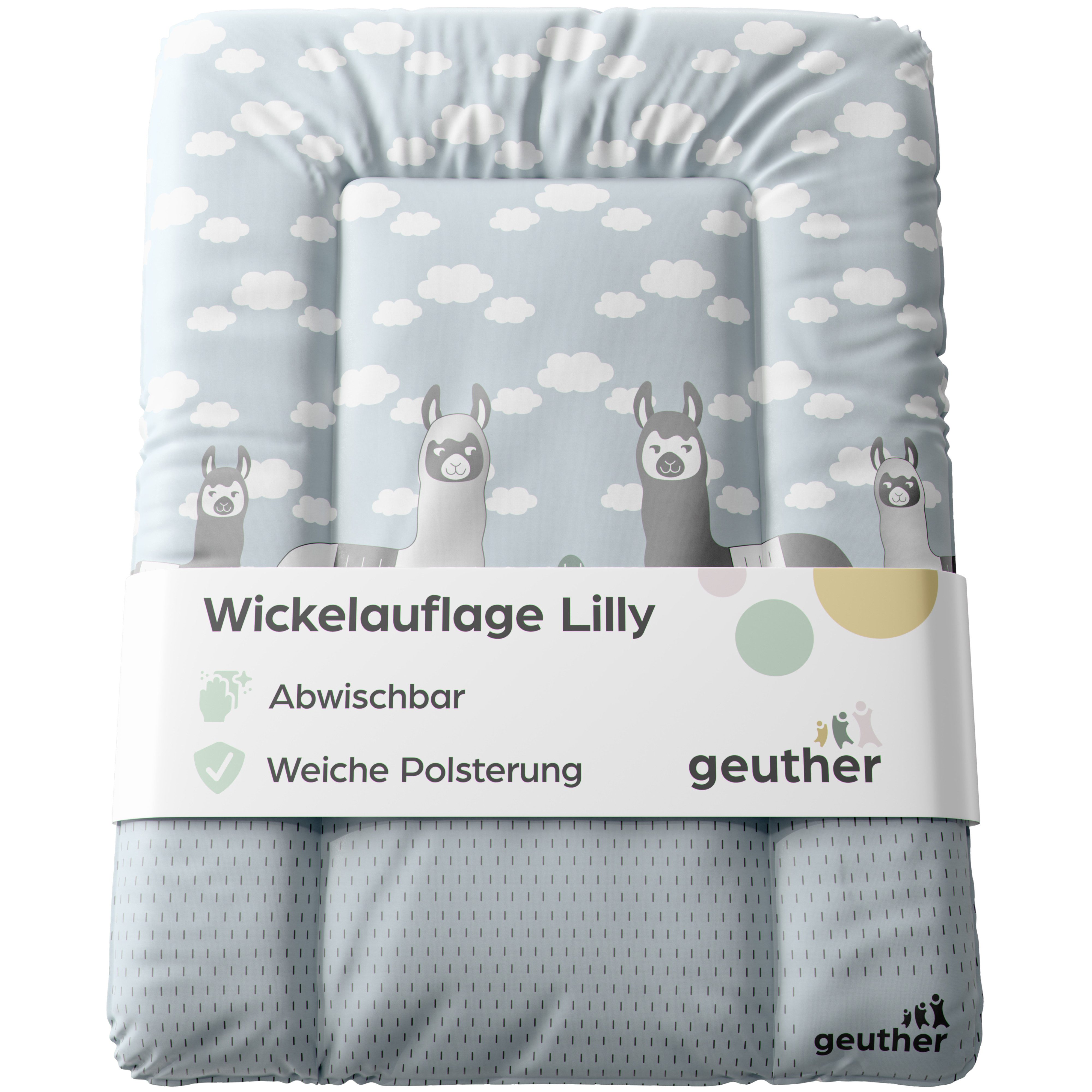 Geuther Wickelauflage Wickelauflage Lilly Wickelunterlage Wickelmulde, Made in Europe