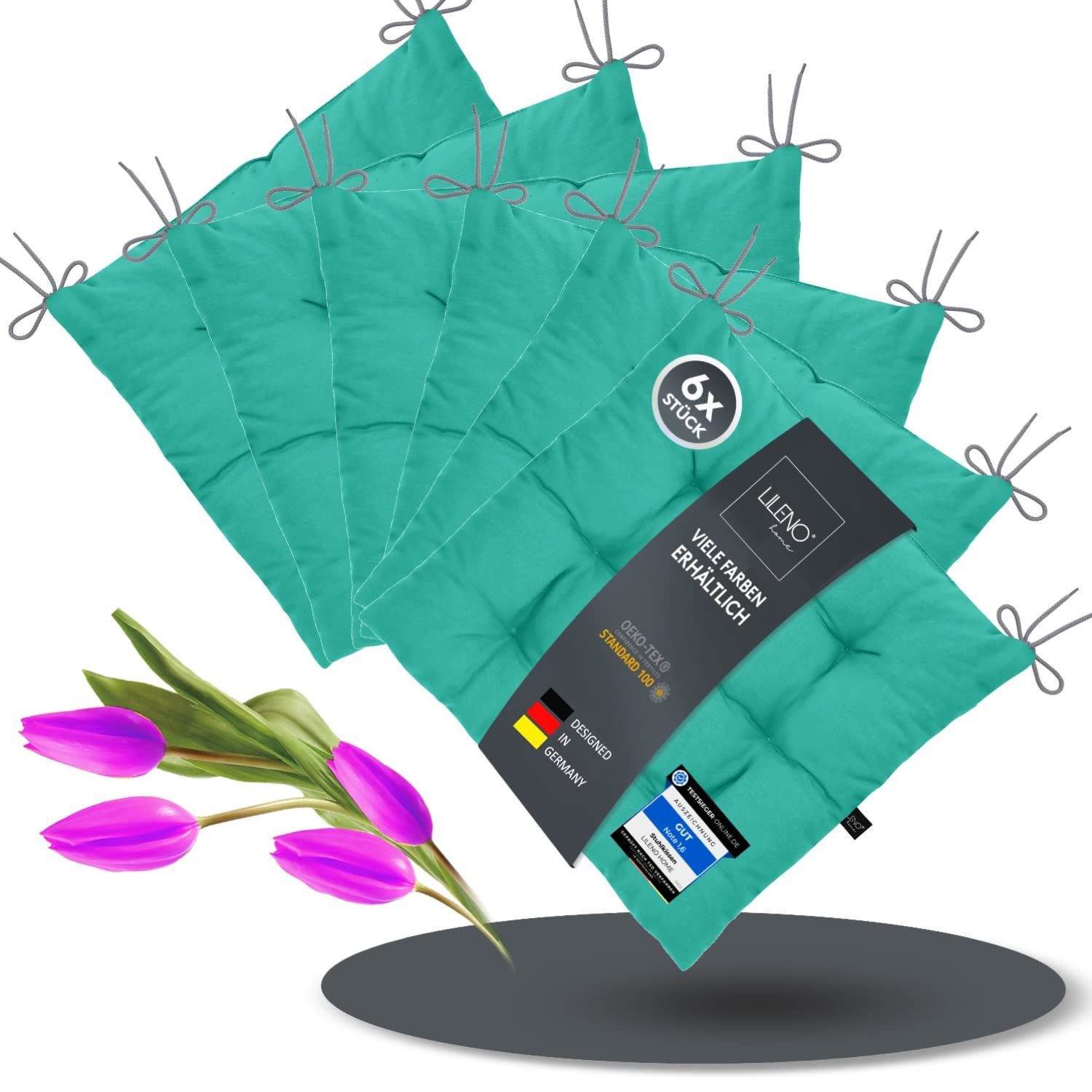 LILENO HOME Stuhlkissen Sitzkissen für Gartenstuhl, günstig online kaufen