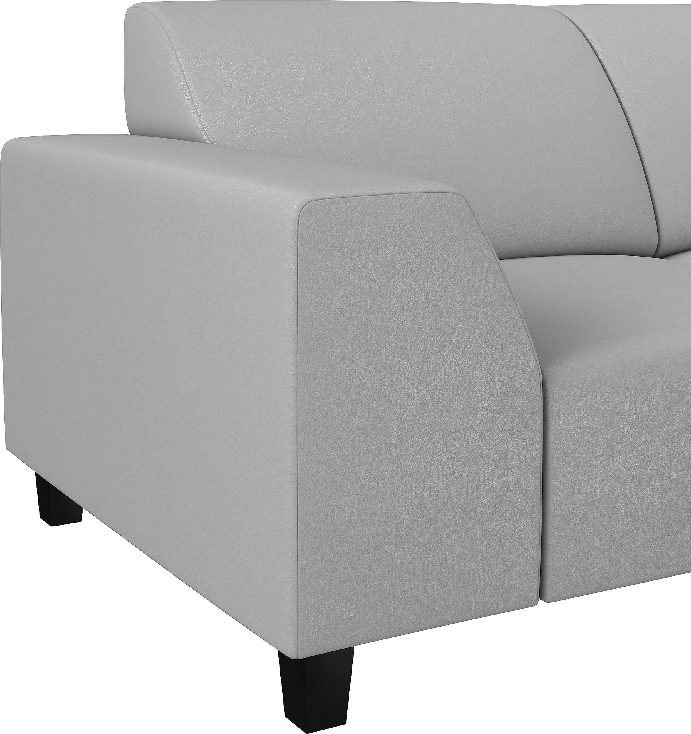 Sitzkomfort, frei Raum bestellbar, Design, Einar, im Rückenlehne stellbar, rechts oder mane Modern links Stylefy L-Form, mit Ecksofa Eckcouch,