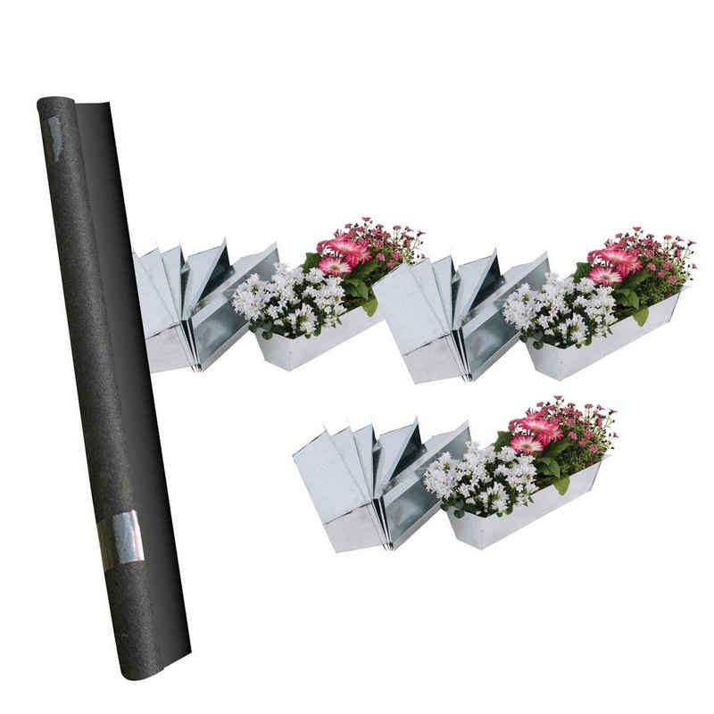 UNUS GARDEN Blumenkasten Blumenkasten für Paletten mit Vliesstoff