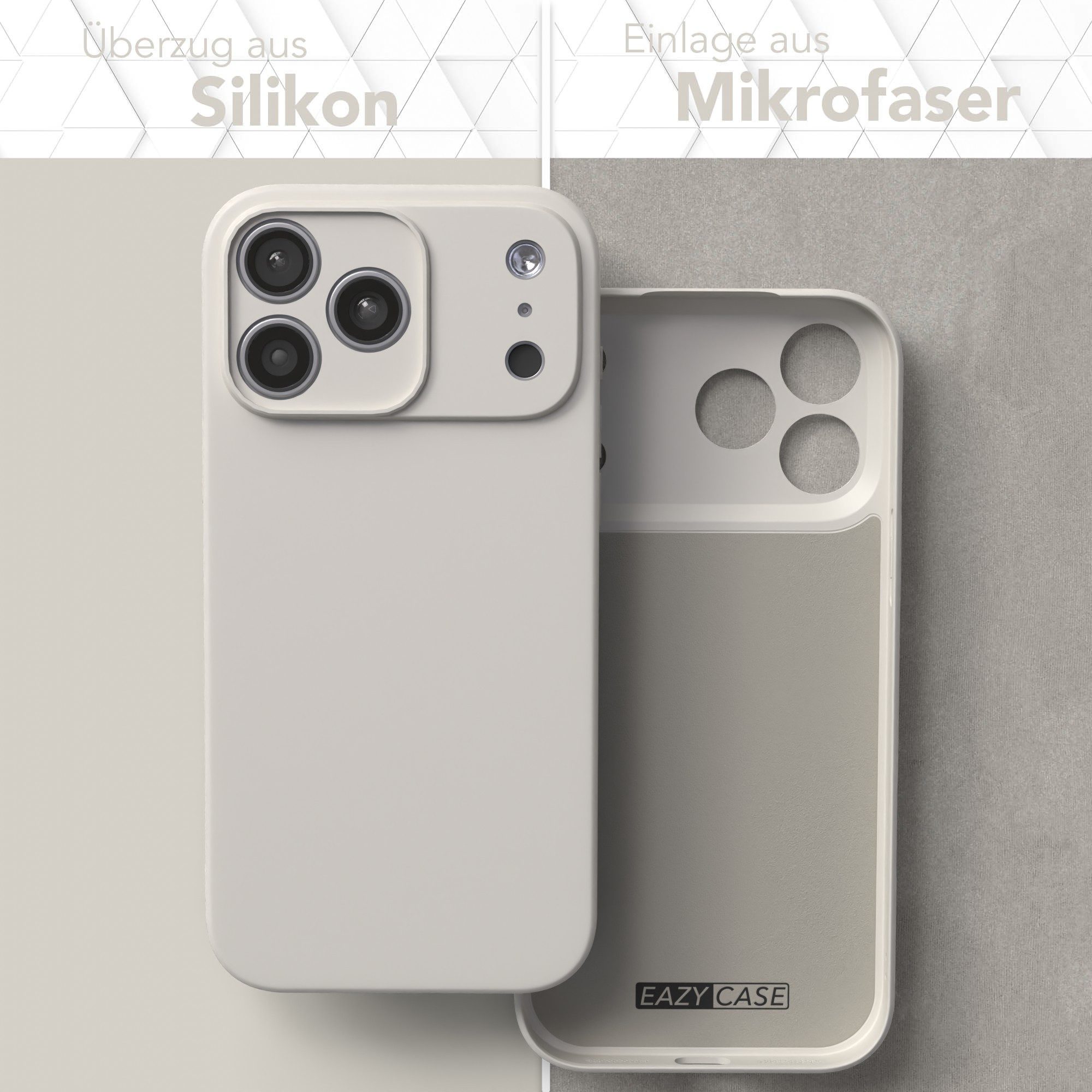 EAZY CASE Handyhülle für Apple iPhone 17 Pro Max Hülle Silikon 6,9 Zoll, Bumper Case Matt Slimcover Silikonschutzhülle elastisch Polarstern