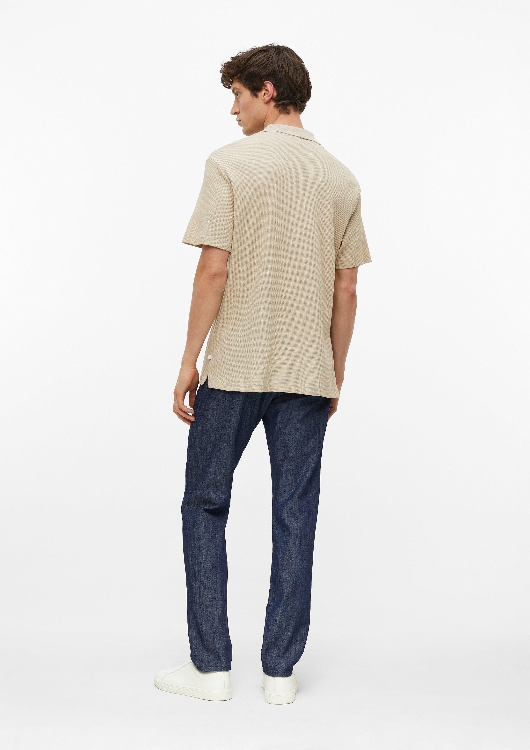 s.Oliver Kurzarmshirt Polo-Shirt Poloshirt aus Waffelpiqué