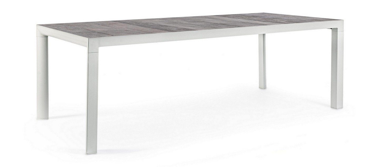 Natur24 Esstisch Tisch Mason 220x100x74cm Aluminium Esstisch