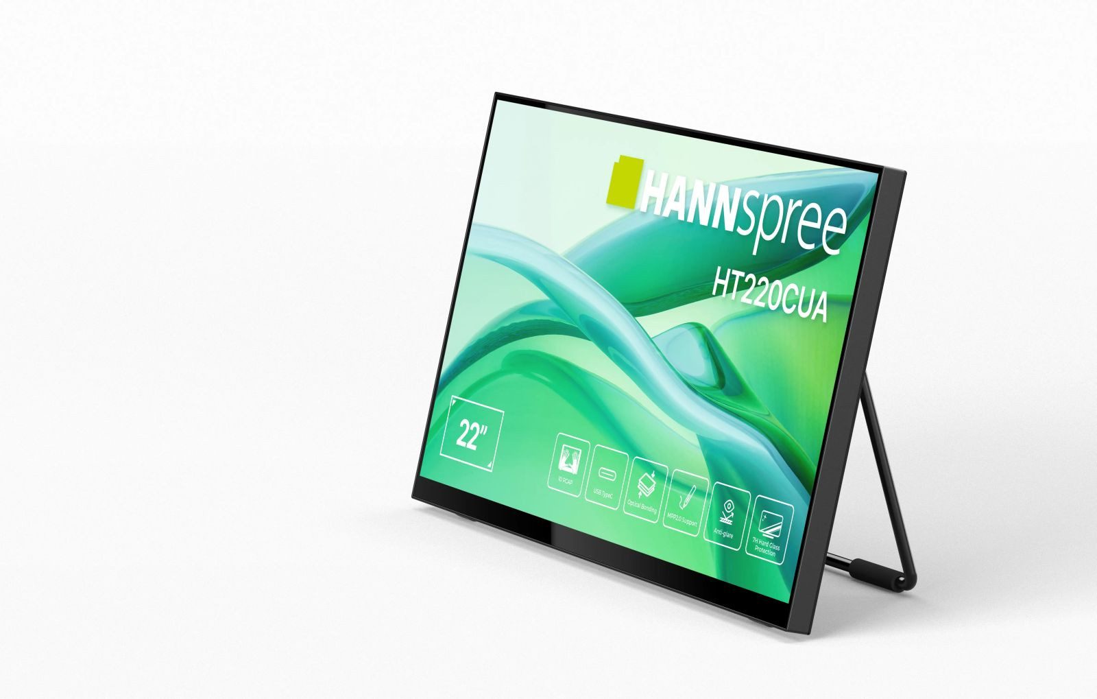 Hannspree 54.6cm (21,5) HT220CUA 16:9 M-TOUCH HDMI+DP TFT-Monitor (1920 x 1080 px, Full HD, 6 ms Reaktionszeit, 60 Hz, TFT/IPS, Touchscreen, Lautsprecher)