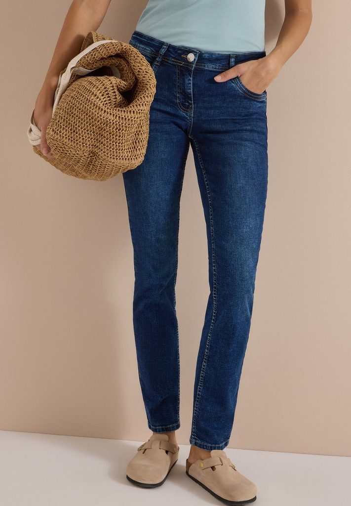 CECIL Bequeme Jeans Cecil / Da.Jeans / Style NOS Scarlett STRAIGHT Mi