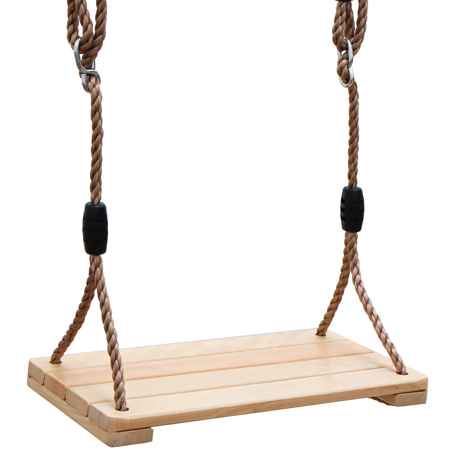 LittleTom Einzelschaukel 38 x 20 cm Kinder Brettschaukel - Garten Kinderschaukel Outdoor, Indoor Schaukelsitz Holz - Gartenschaukel - Kinderzimmer Holzschaukel