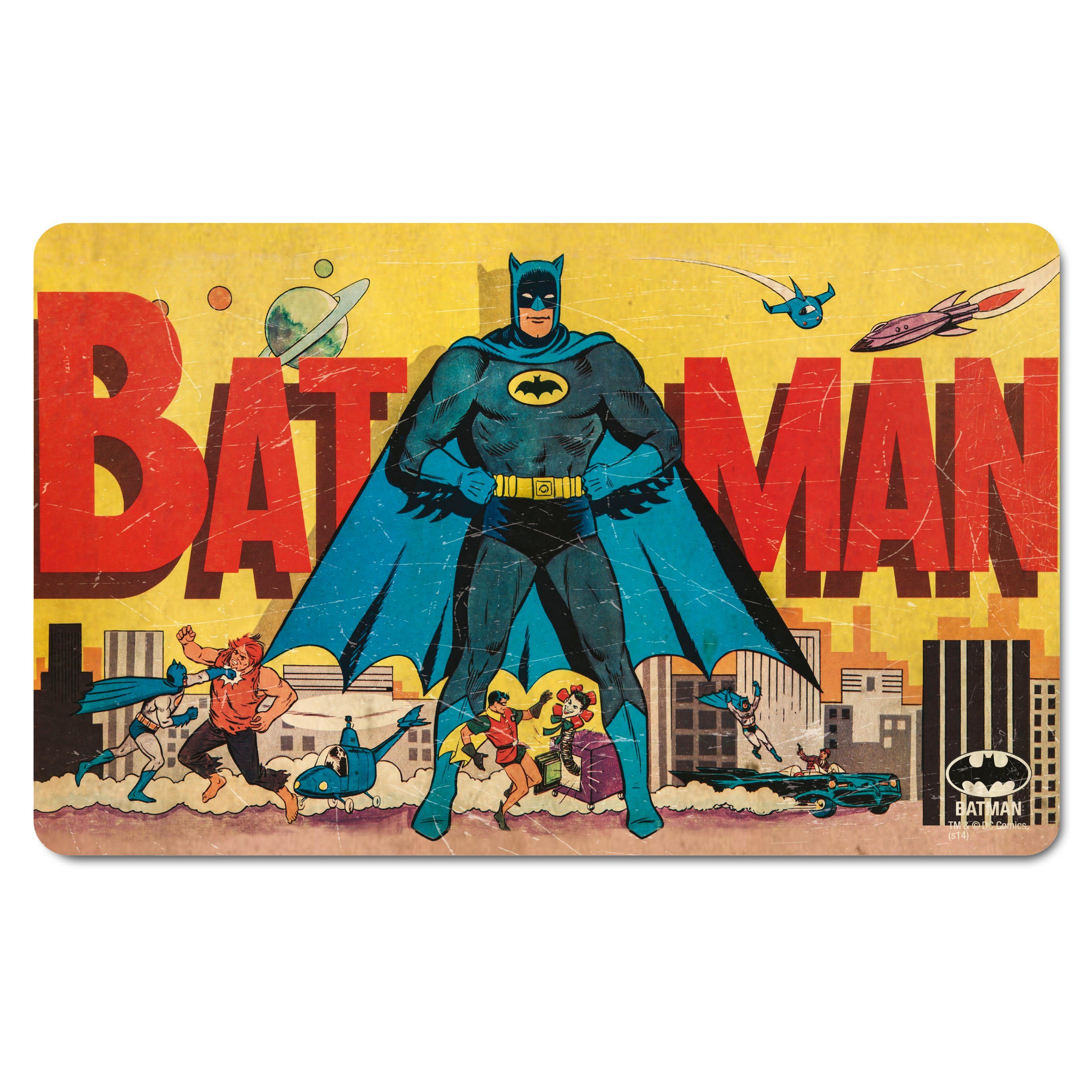 Image of LOGOSHIRT Frühstücksbrettchen mit coolem Motiv »Batman – Gotham City«