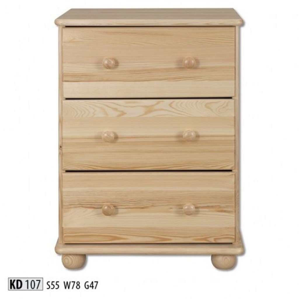 JVmoebel Kommode, Design Holz Kommode Nachttisch Möbel Vollholz Nachtschrank