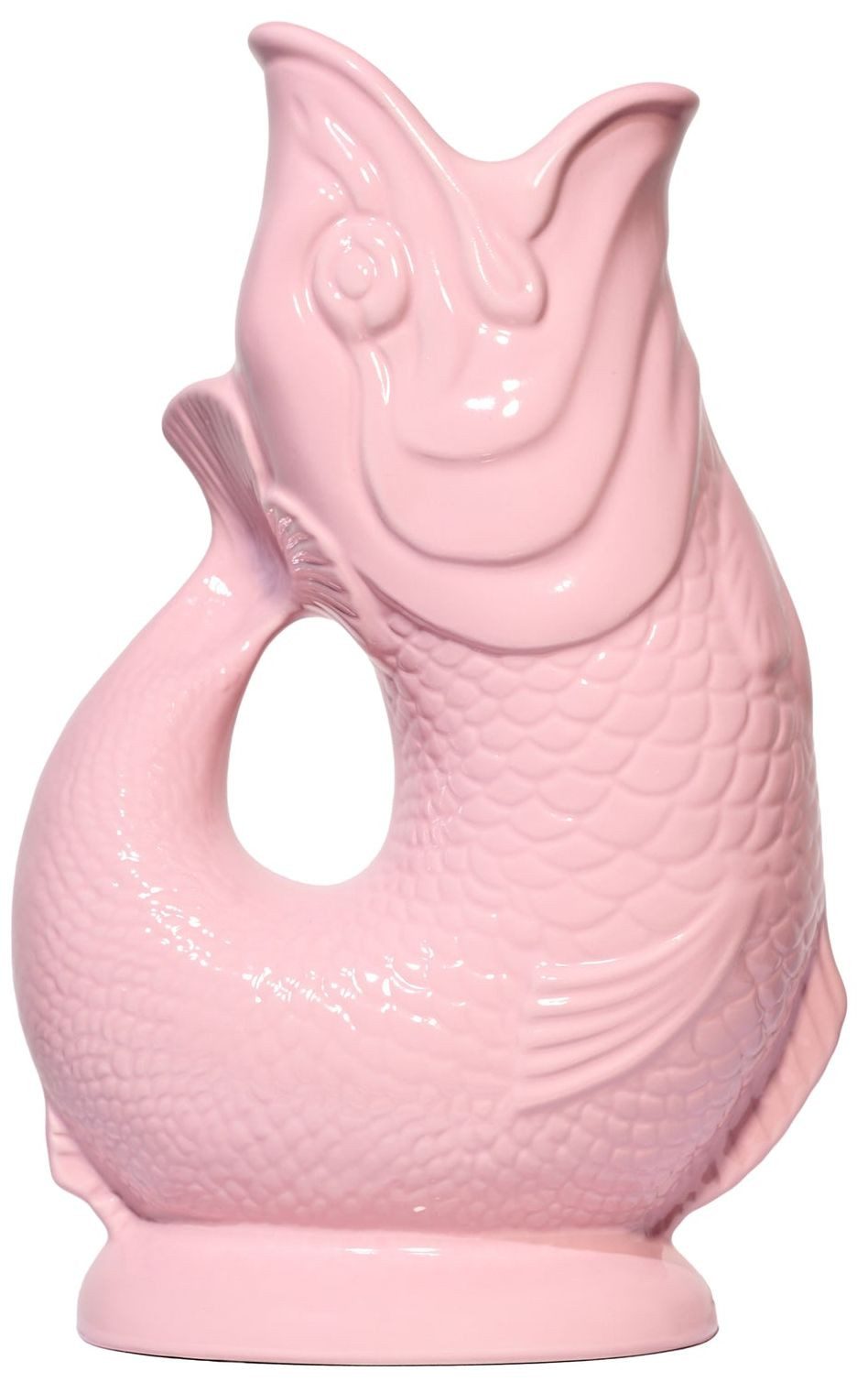 Gluckigluck Wasserkaraffe, (Original Gluggle Jug aus England), mit Gluckergeräusch, handgefertigt, ikonisches Fisch-Design, 1,2 L
