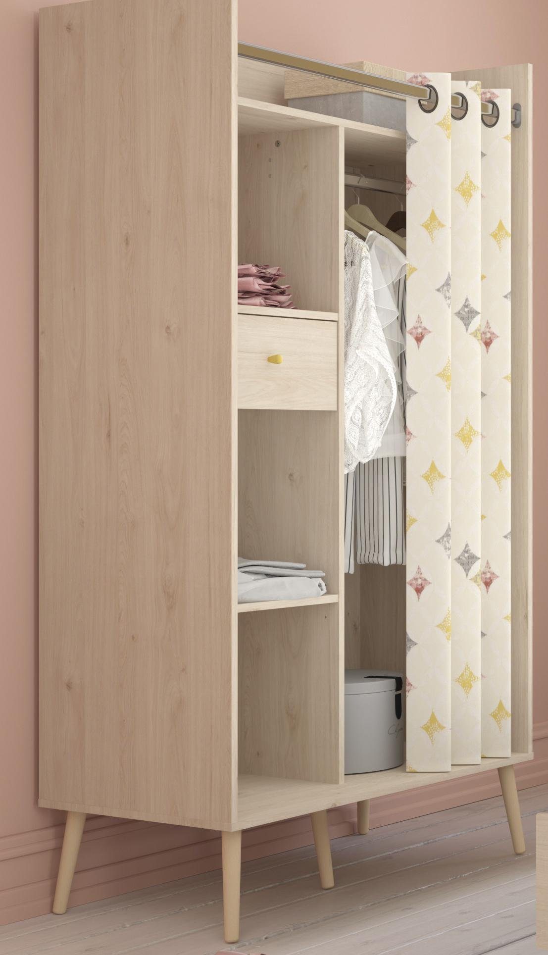Parisot Kleiderschrank »Anna«, Mit 1 Vorhang online kaufen ...