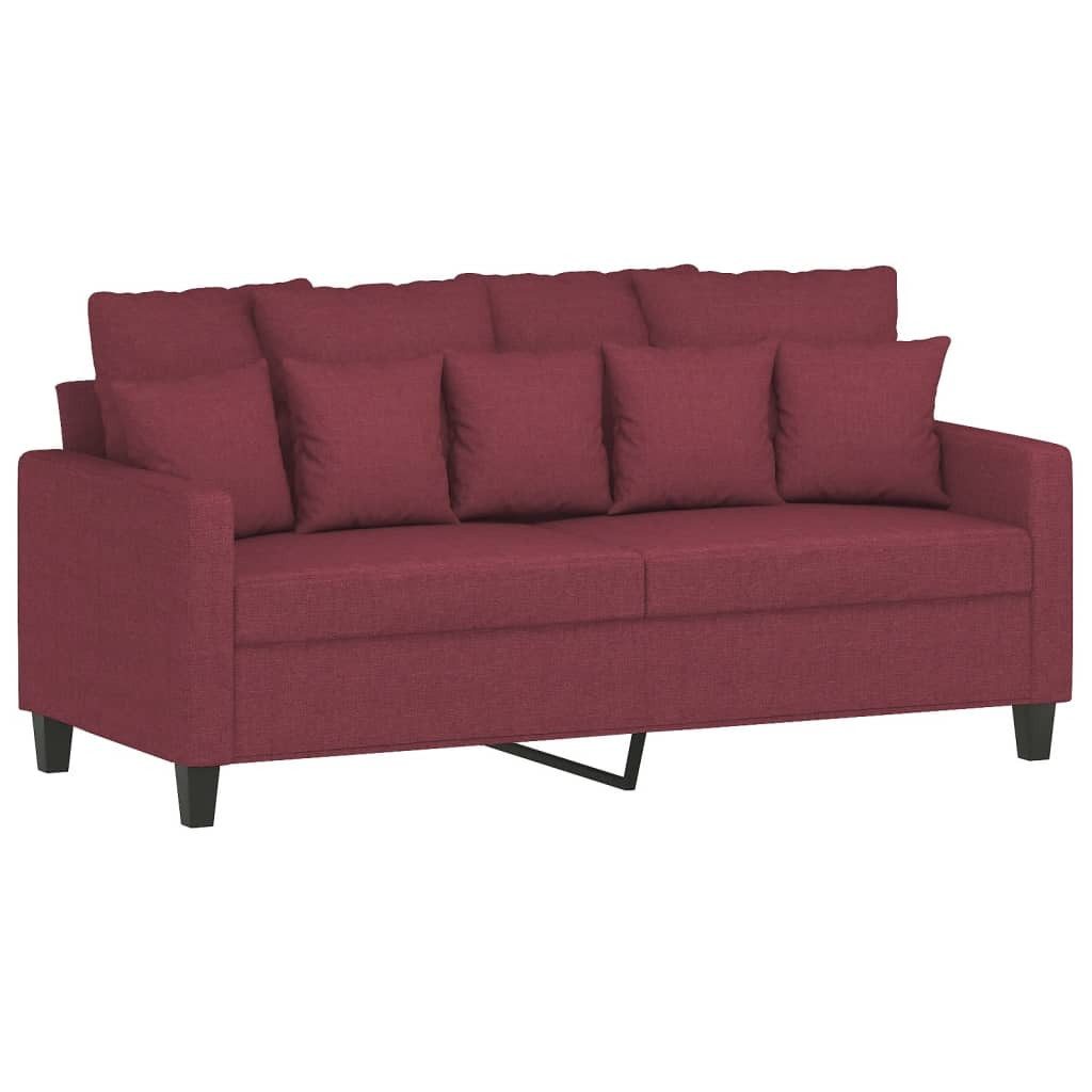 vidaXL Sofa, 2-Sitzer-Sofa Weinrot 140 cm günstig online kaufen
