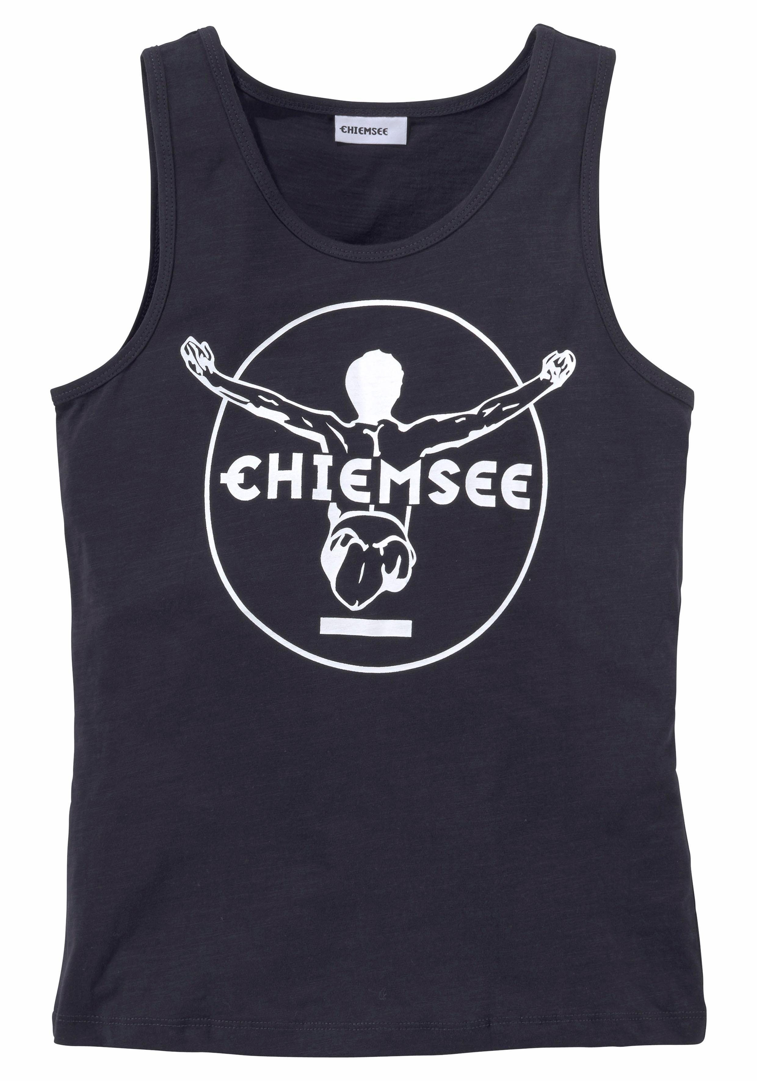 Chiemsee Tanktop BASIC mit Kontrast Logodruck-Druck in