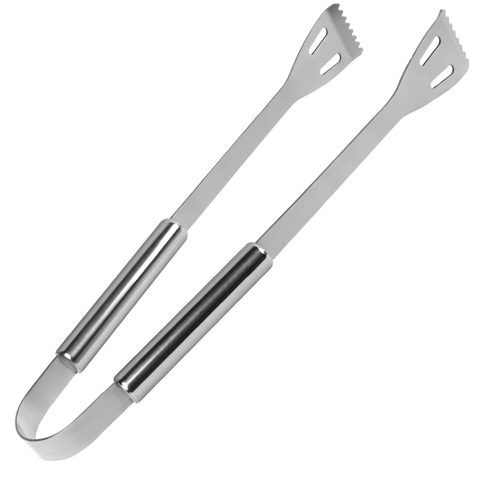 VERCO Grillbesteck-Set BBQ Besteck für Grillfeier inkl. Tragetasche, (6 tlg), Geschenk Set Grill Zange Fleisch Gabel Steak Messer in Edelstahl