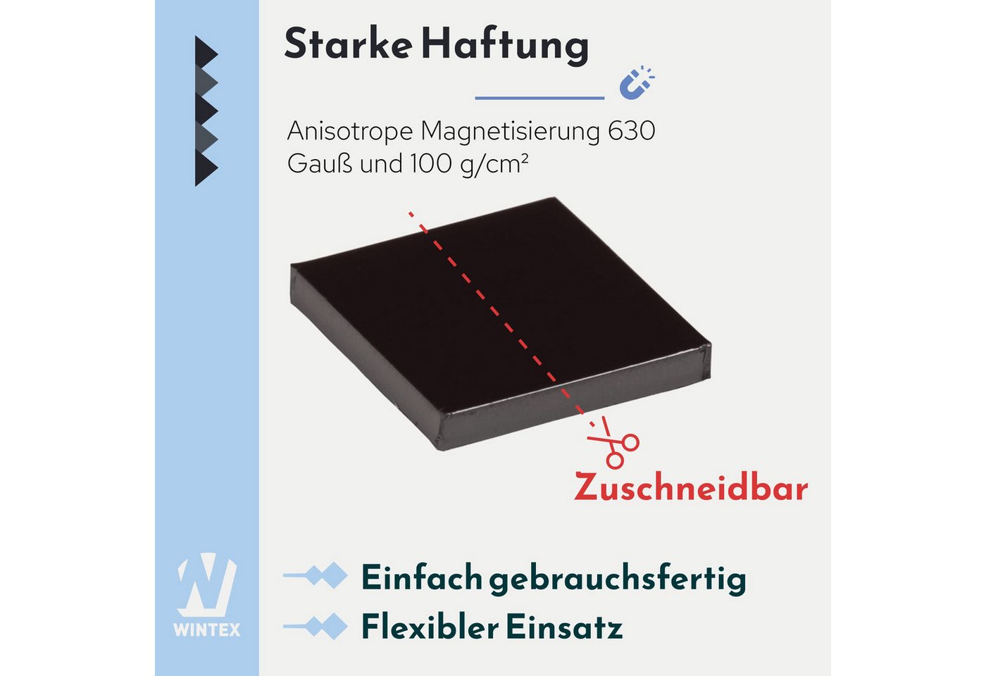 Thumbnail - WINTEX Magnet Starke Haftmagnete zum Zuschneiden (1-St)