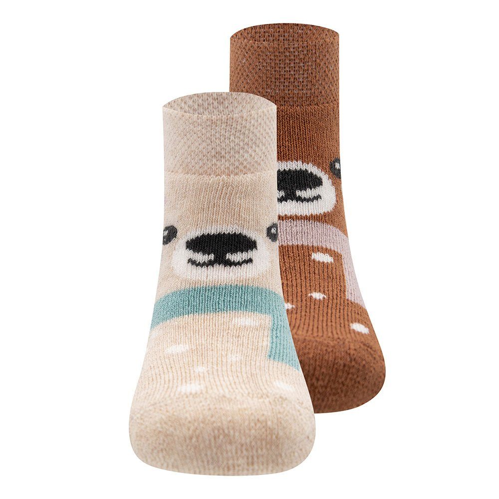Socken Socken 2er Pack Thermo Teddygesicht