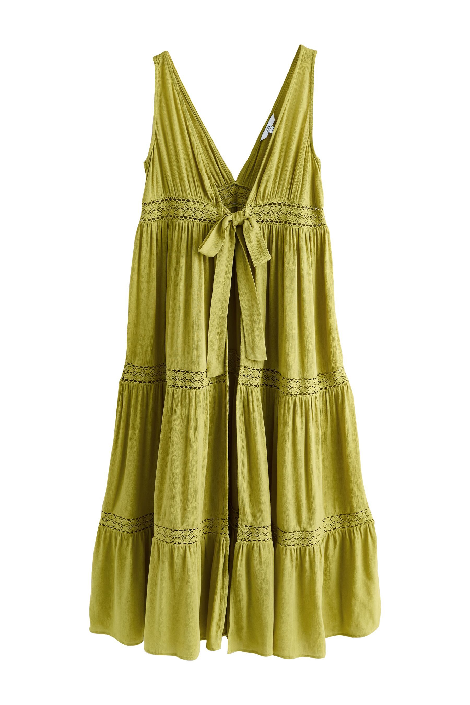 Next Strandkleid Maxi-Cover-up mit Bindedetail vorne (1-tlg)