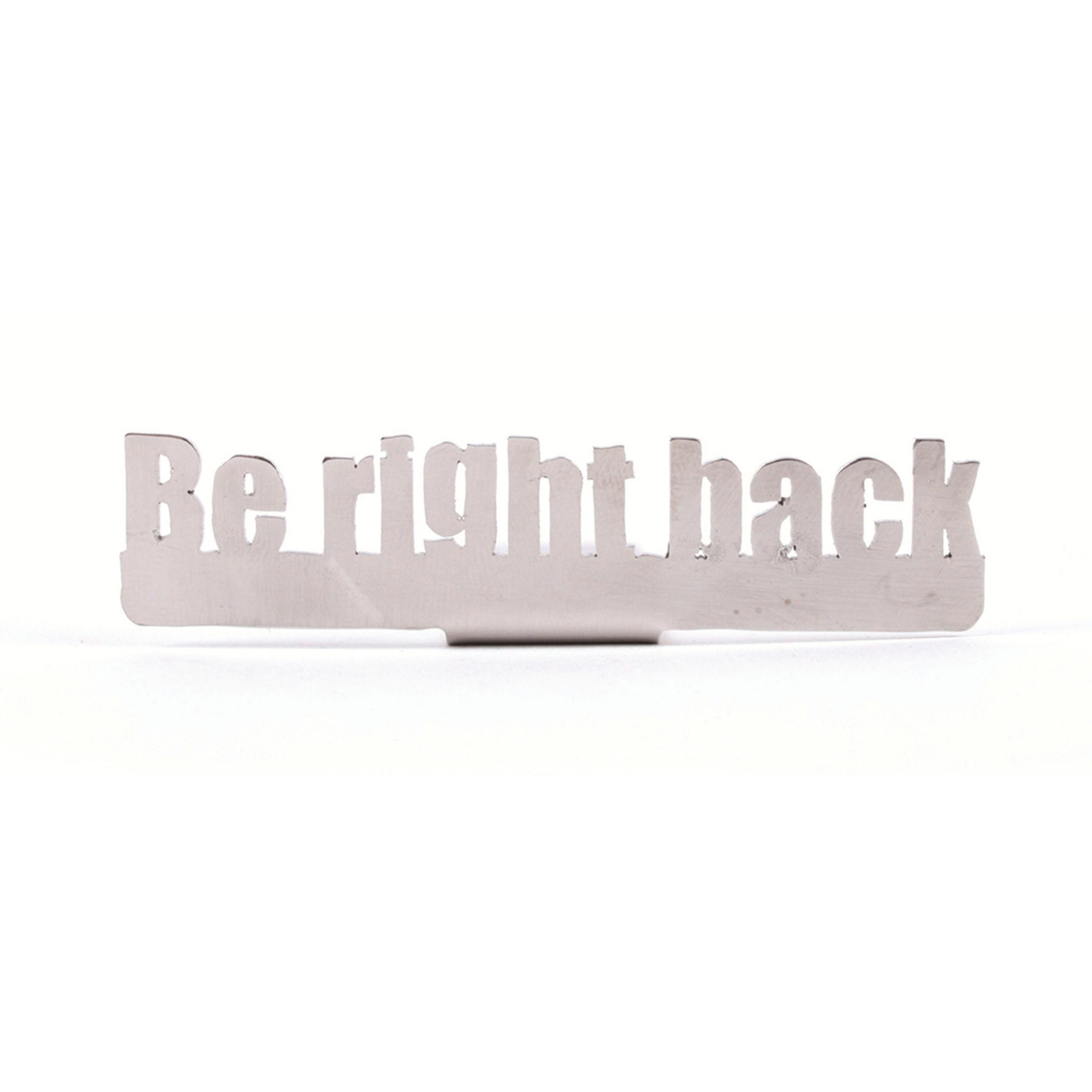El Puente Lesezeichen Lesezeichen "Be right back!", Handmade, Fair Trade