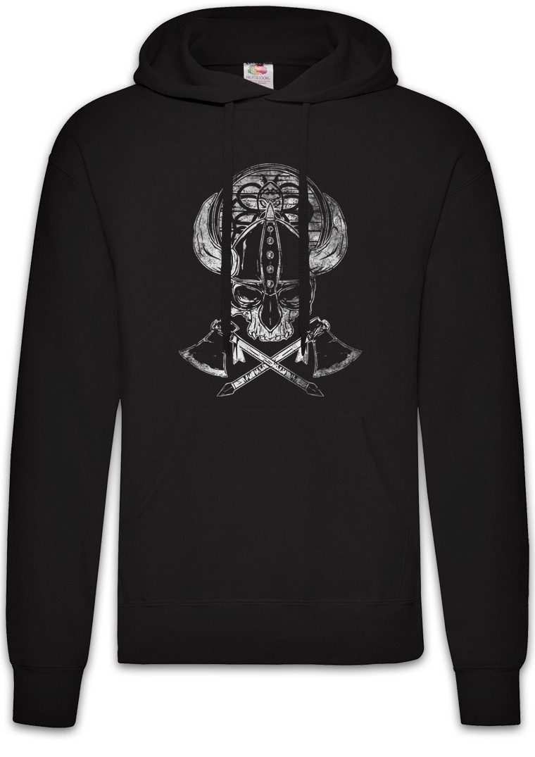 Hoodie Viking Skull II Herren Hoodie Runen Runes Walhalla Odin Thor Norse