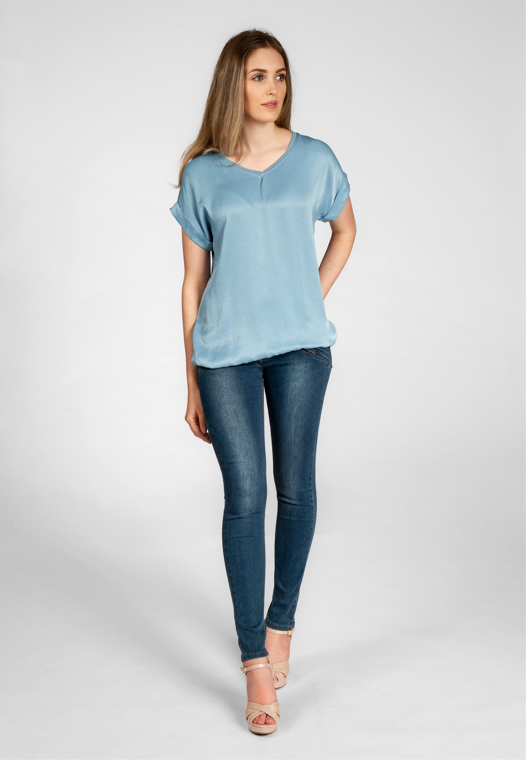 Caspar Shirtbluse BLU026 leichte elegante Damen günstig online kaufen
