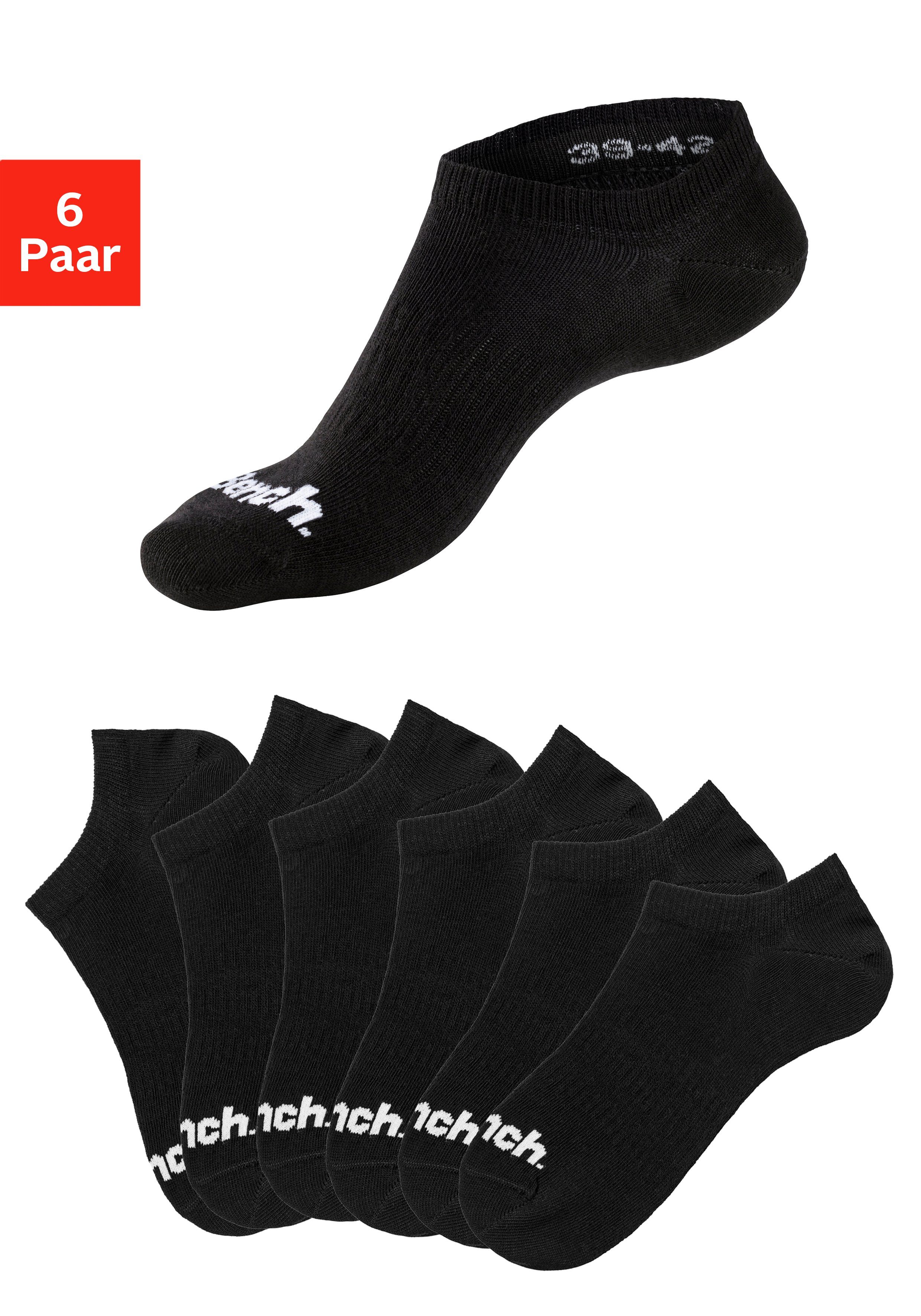 Bench. Sportsocken (Packung, 6-Paar) Sneakersocken verschwinden im Schuh günstig online kaufen