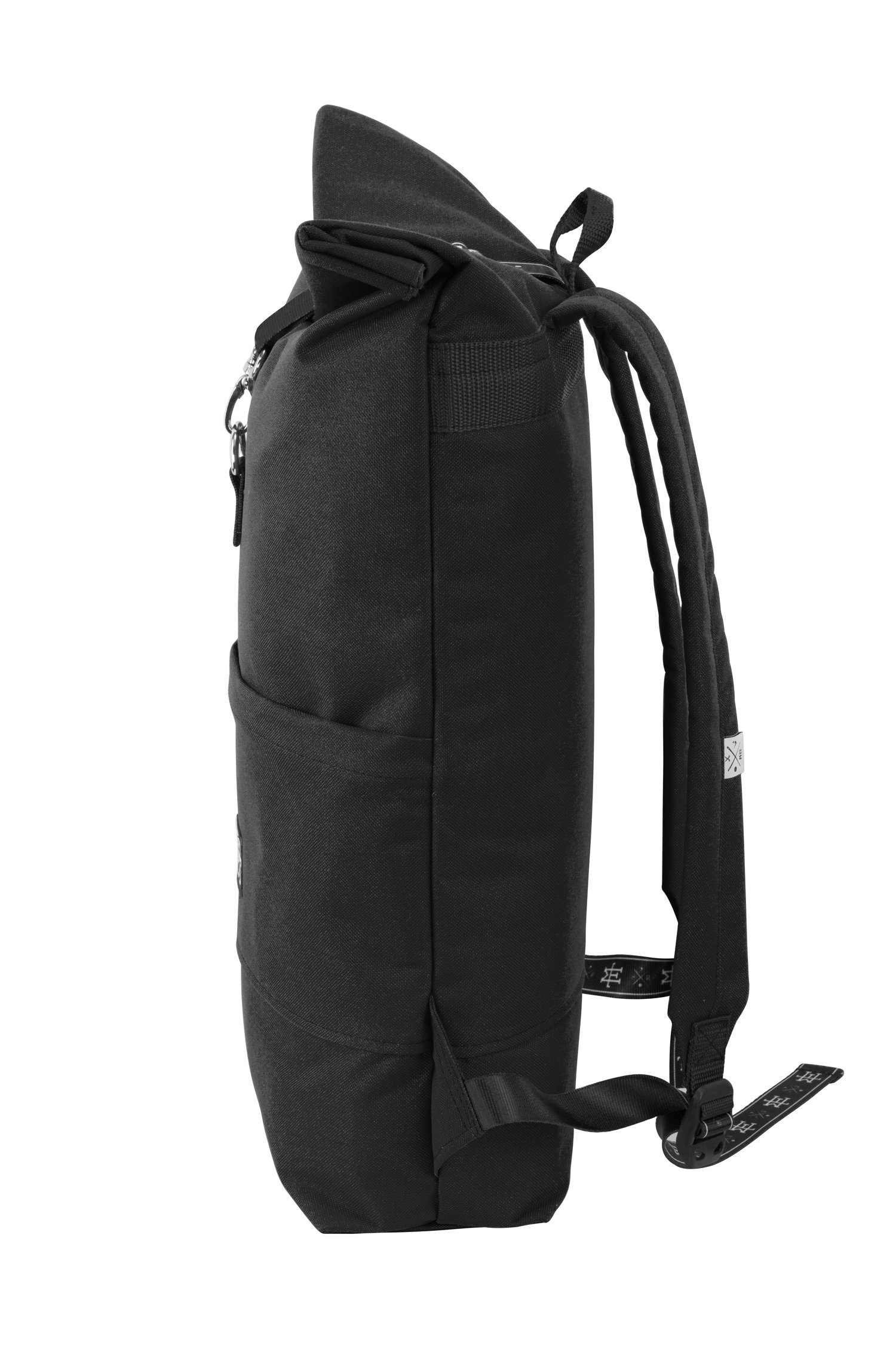 Roll-Top verstellbare wasserdicht/wasserabweisend, Rollverschluss, - Out mit Black Backpack Rucksack Manufaktur13 Tagesrucksack Gurte