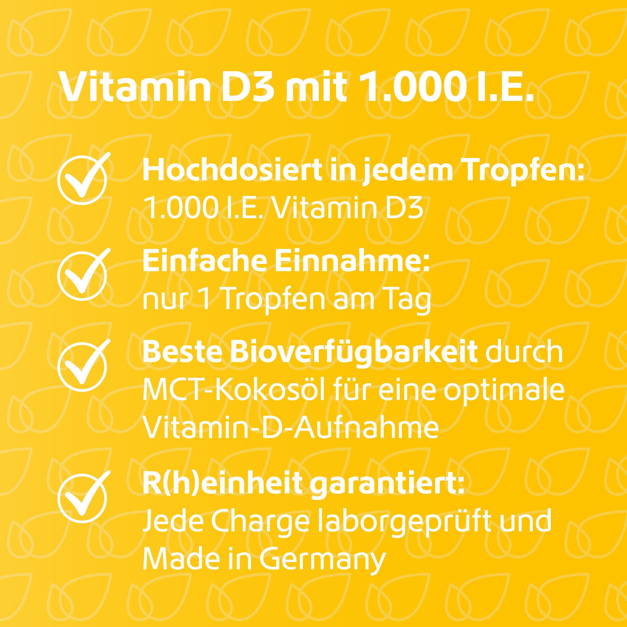 R(h)ein Nutrition Vitamin D3 1.000 I.E. Tropfen, 50.0 ml