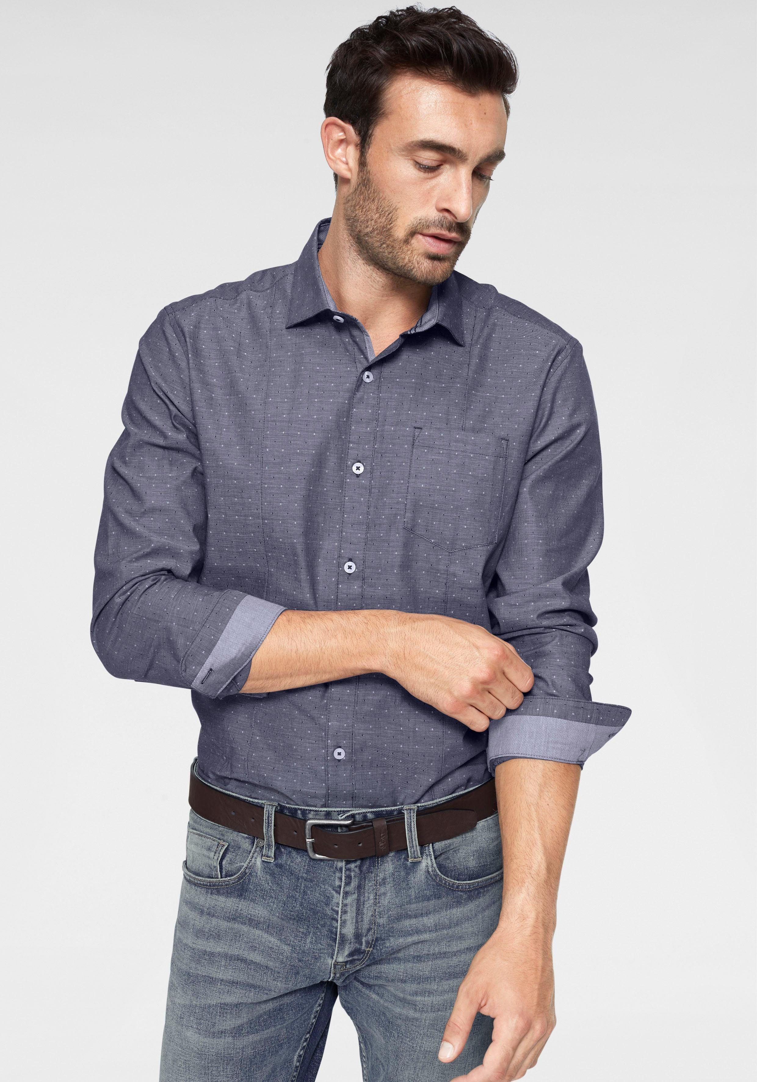 s.Oliver RED LABEL Hemd, Mit Teilungsnähten vorn online kaufen | OTTO