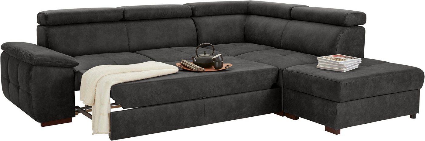 exxpo - sofa fashion Ecksofa, inkl. Kopf- bzw. Rückenverstellung, wahlweise mit Bettfunktion und Bettkasten-kaufen