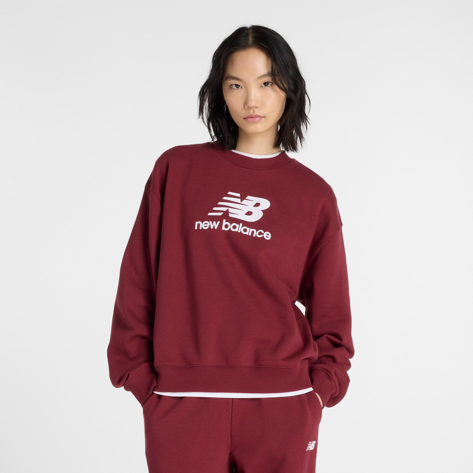 New Balance Sweatshirt Sport Essentials French Terry Logo Crew günstig online kaufen