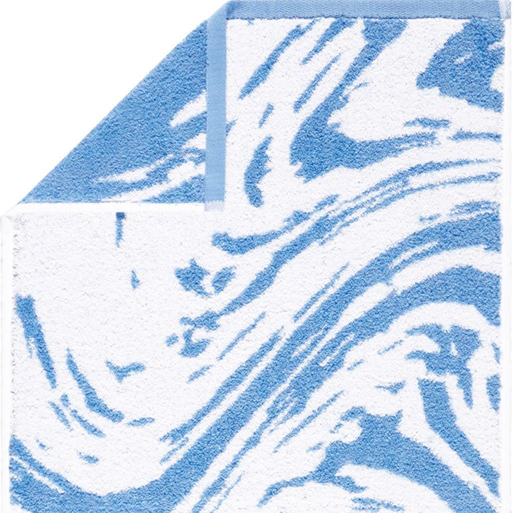 Egeria Handtuch Set MARBLE, Frottier, cm (7-tlg), marmoriert passender hellblau mit 60x100 Badematte