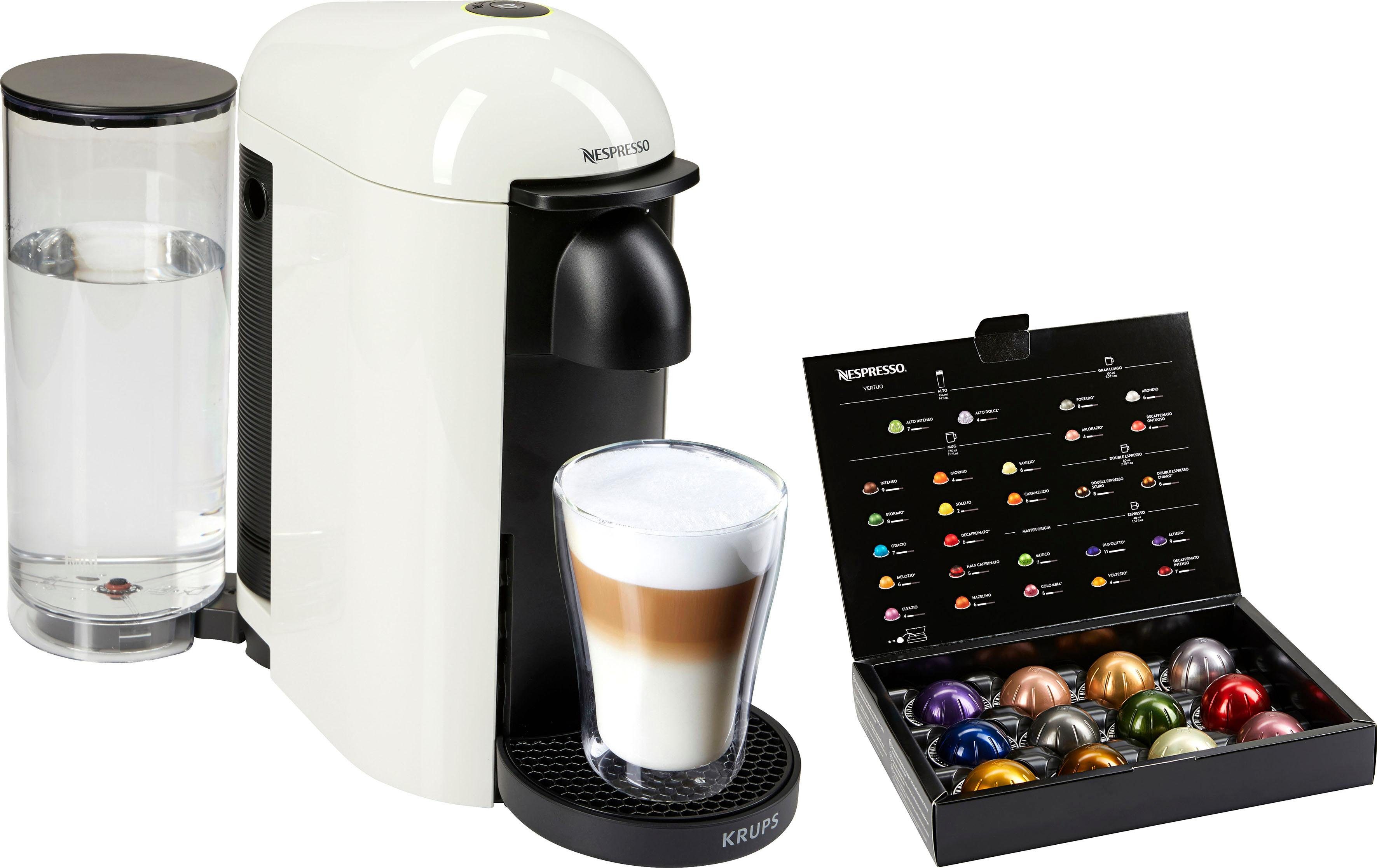 Nespresso Kapselmaschine Vertuo Plus XN9031 von Krups, Weiß, inkl.  Willkommenspaket mit 12 Kapseln online kaufen | OTTO