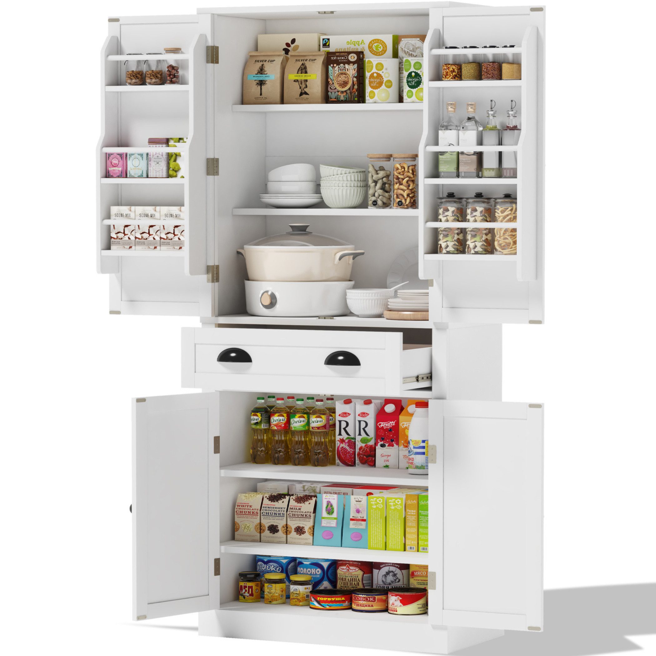 SeedWave Buffet Mehrzweckschrank Küchenschrank Vorratsschrank mit günstig online kaufen