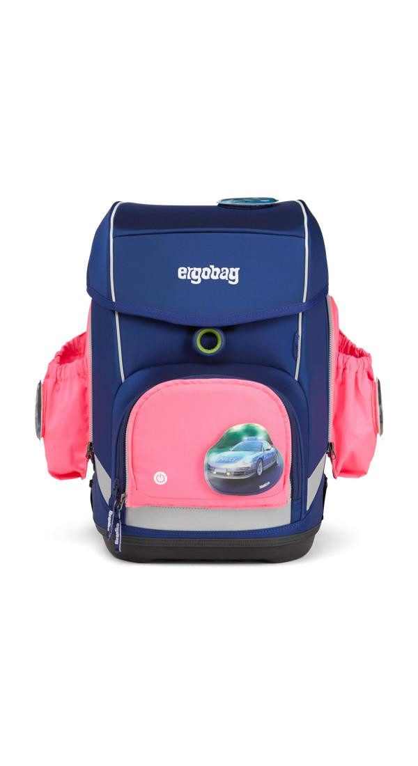 ergobag Schulranzen Fluo LED Seitentaschen Set, reflektierend
