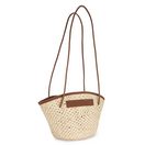 LASCANA Shopper Strandtasche, Schultertasche, Korbtasche, Tragetasche, Einkaufstasche, Handtasche in modischer Bast-Optik