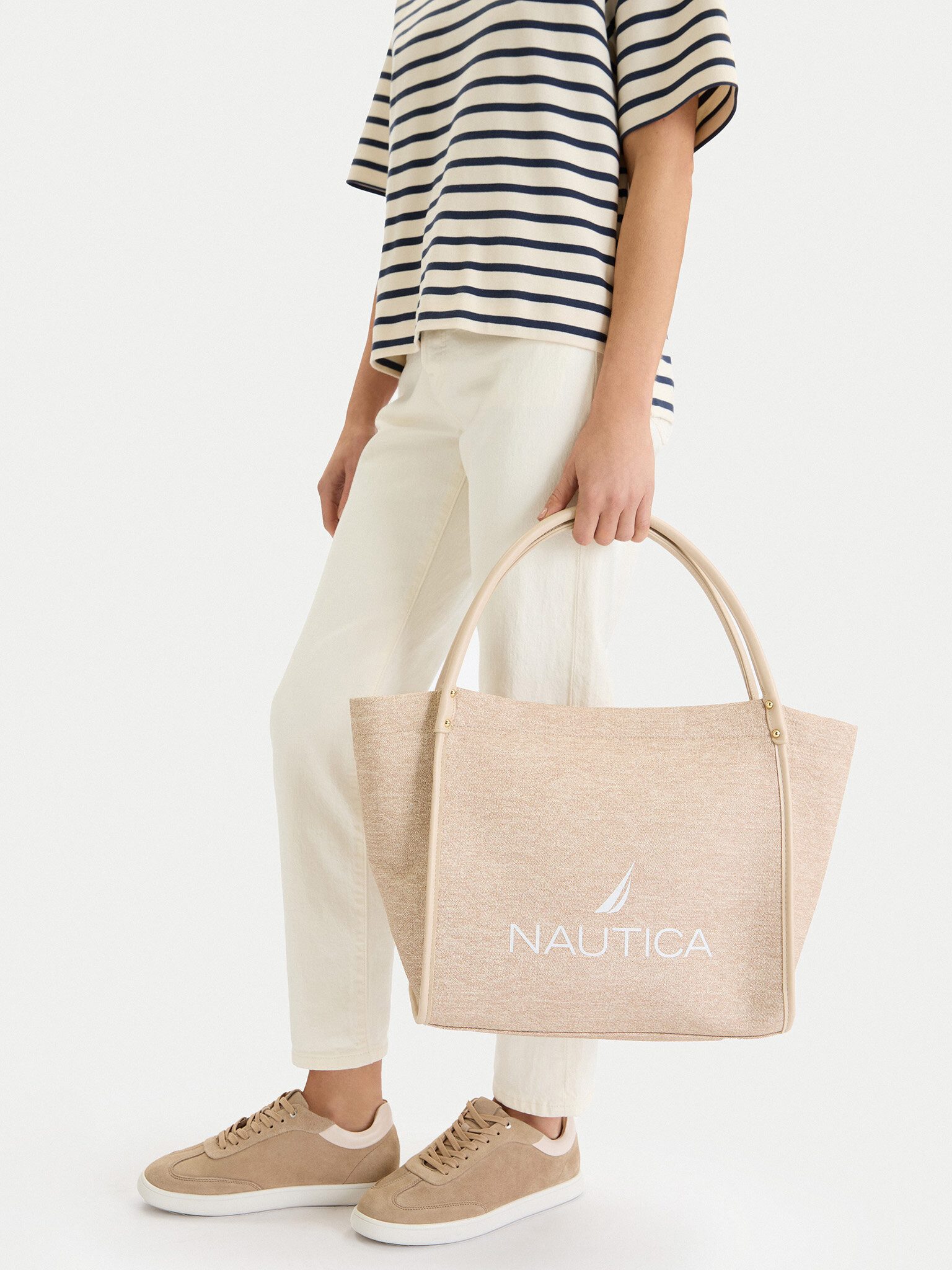 NAUTICA Handtasche Nautica Damenhandtasche Beige NAUTICA-CEO-NTC-L-001-09 Beige
