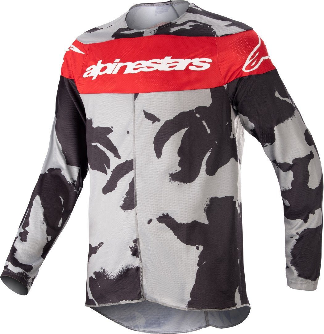 Alpinestars Motorradjacke Racer Tactical 2023 Jugend Motocross Jersey Grey/Red