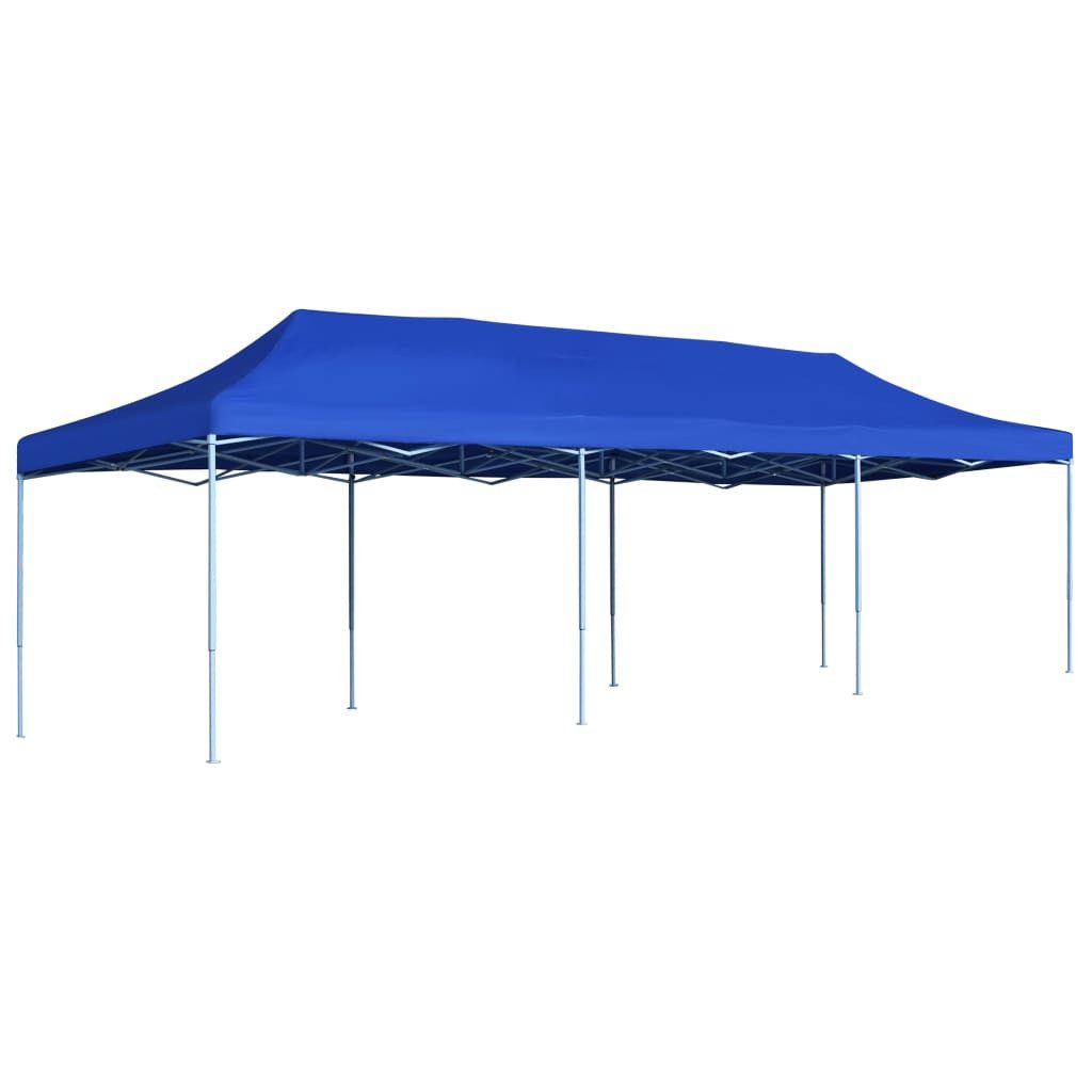Partyzelt Faltzelt Pop-Up Partyzelt 3 x 9 m Blau