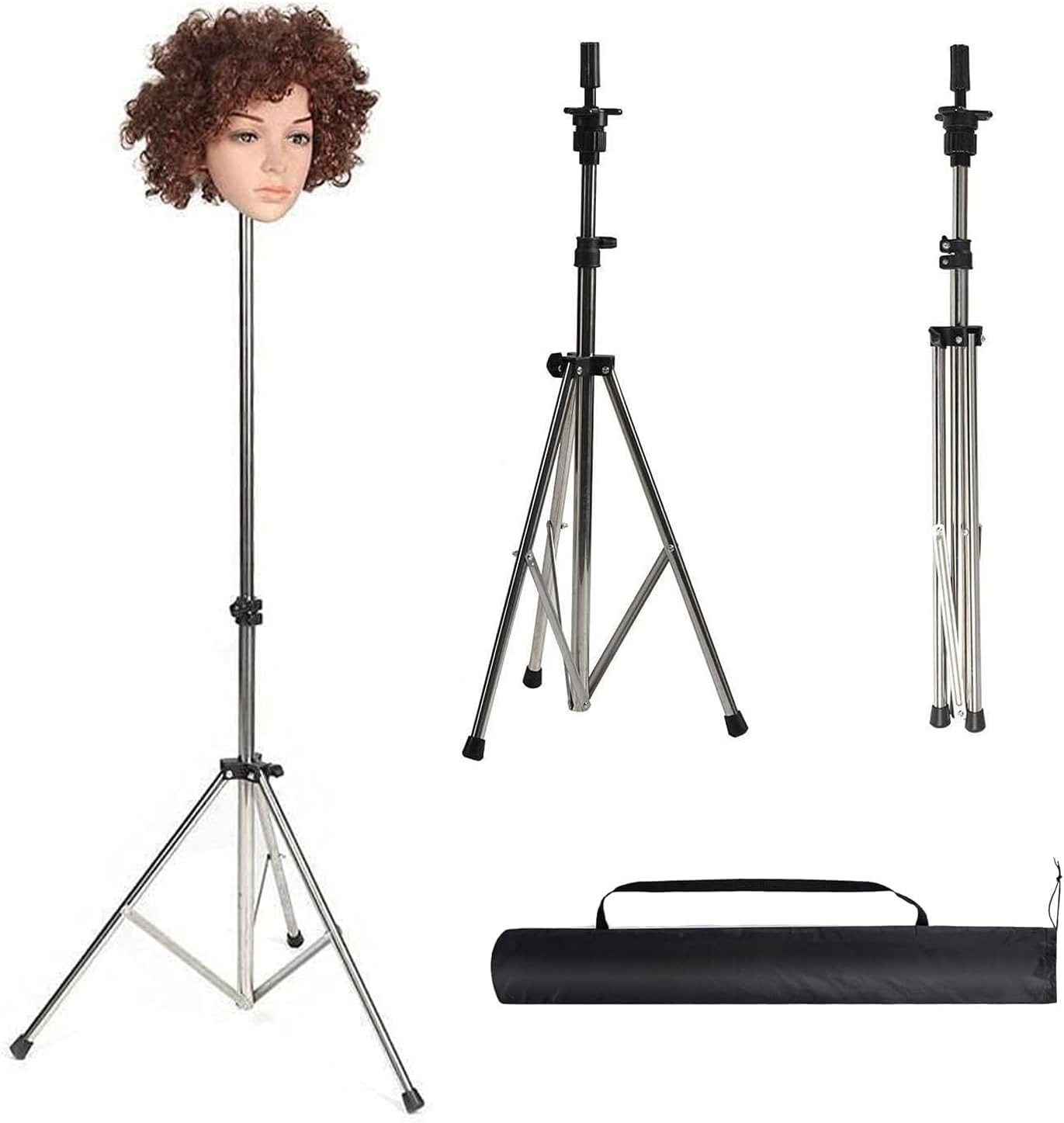 Youyijia Buchstütze Verstellbarer Perückenständer/Übungskopf-Stativ  80130 cm