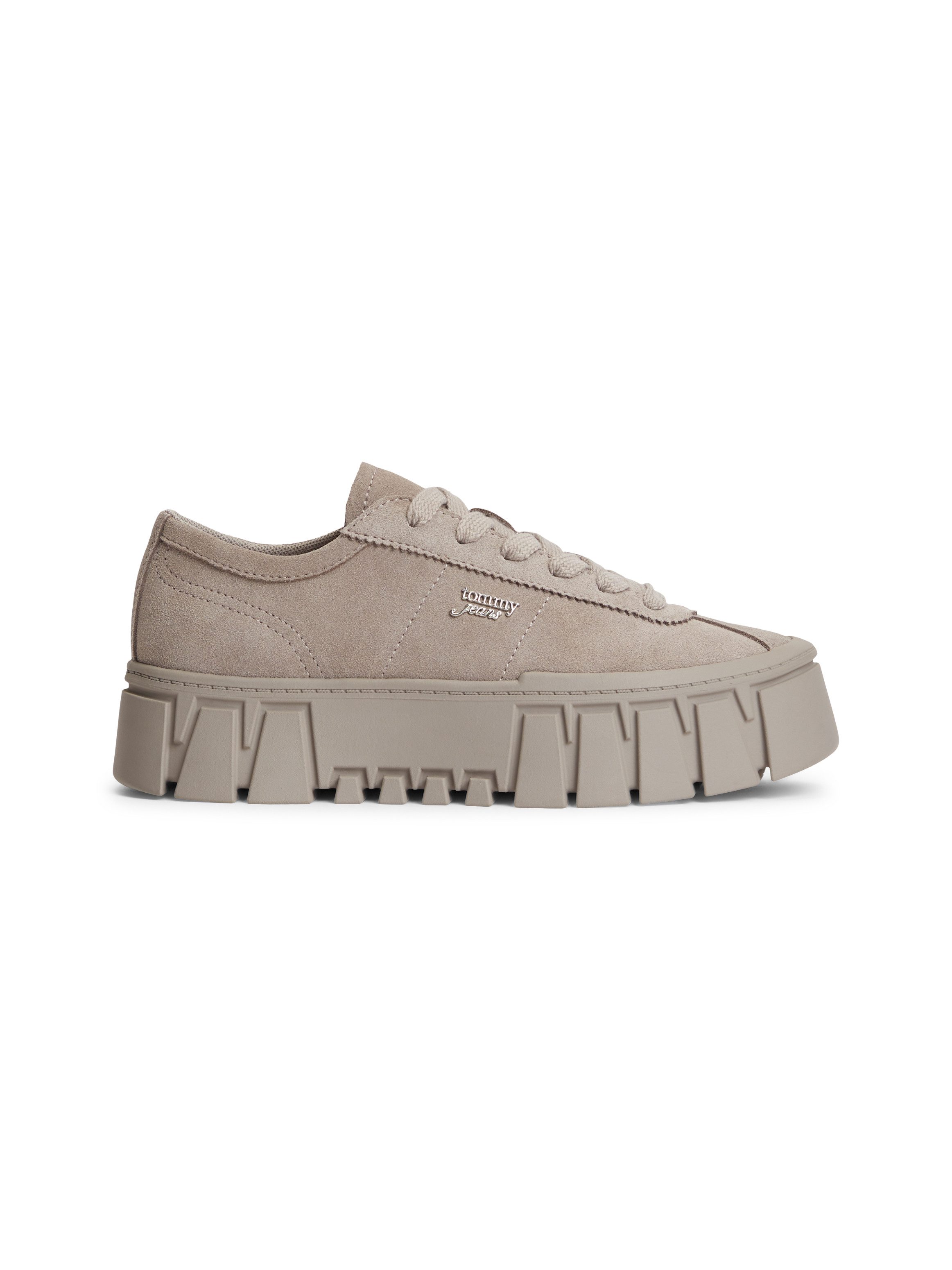 Tommy Jeans TJW PLATFORM SNEAKER SUEDE Plateausneaker Freizeitschuh, Halbschuh, Schnürschuh mit markanter Plateausohle – Bild 4 von 5