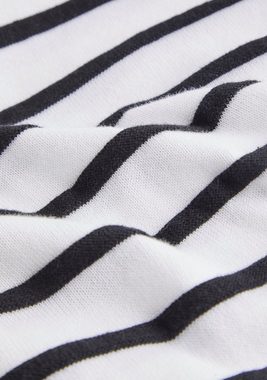 Calvin Klein Streifenpullover mit Rippstrick-Details