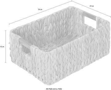 Home affaire Aufbewahrungskorb Flechtkorb, (B/T/H): 39/27/16 cm