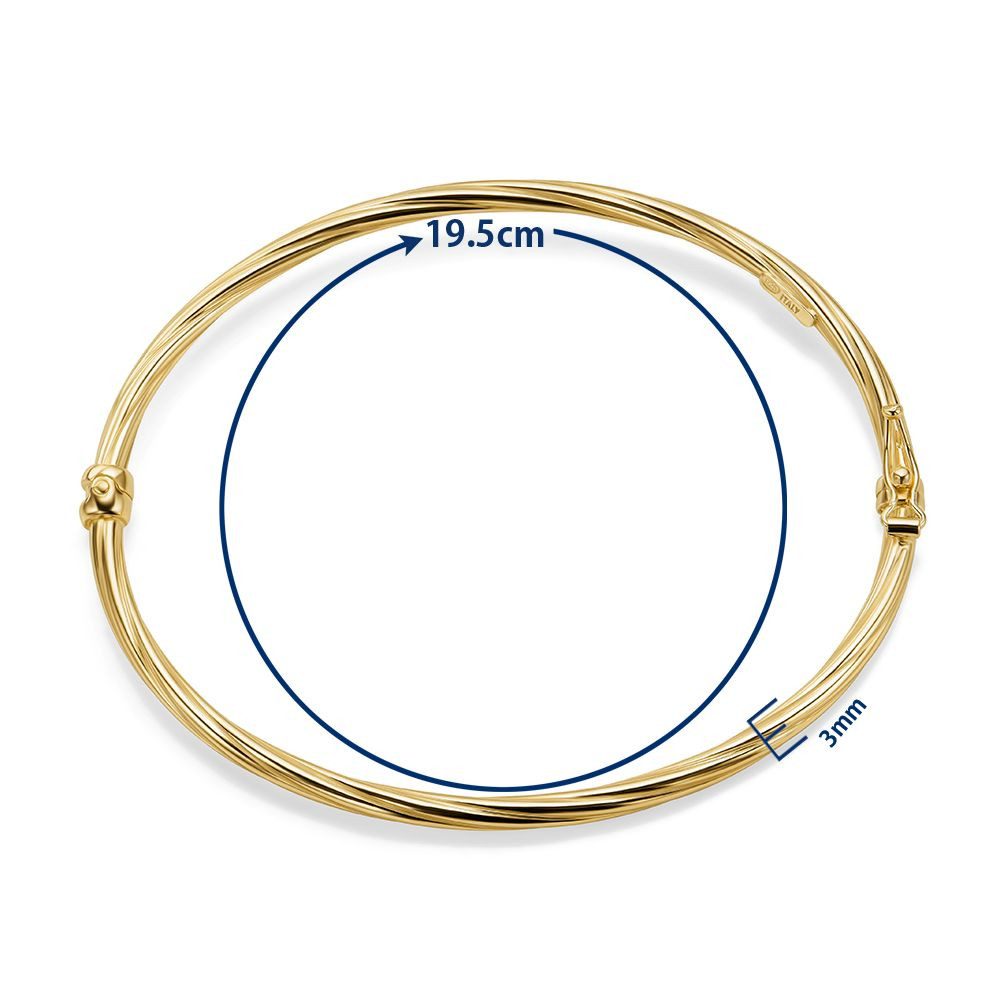 Miore Armreif MAR001SB - 925 Sterling Silber vergoldet 18Kt Gelbgold, für D günstig online kaufen
