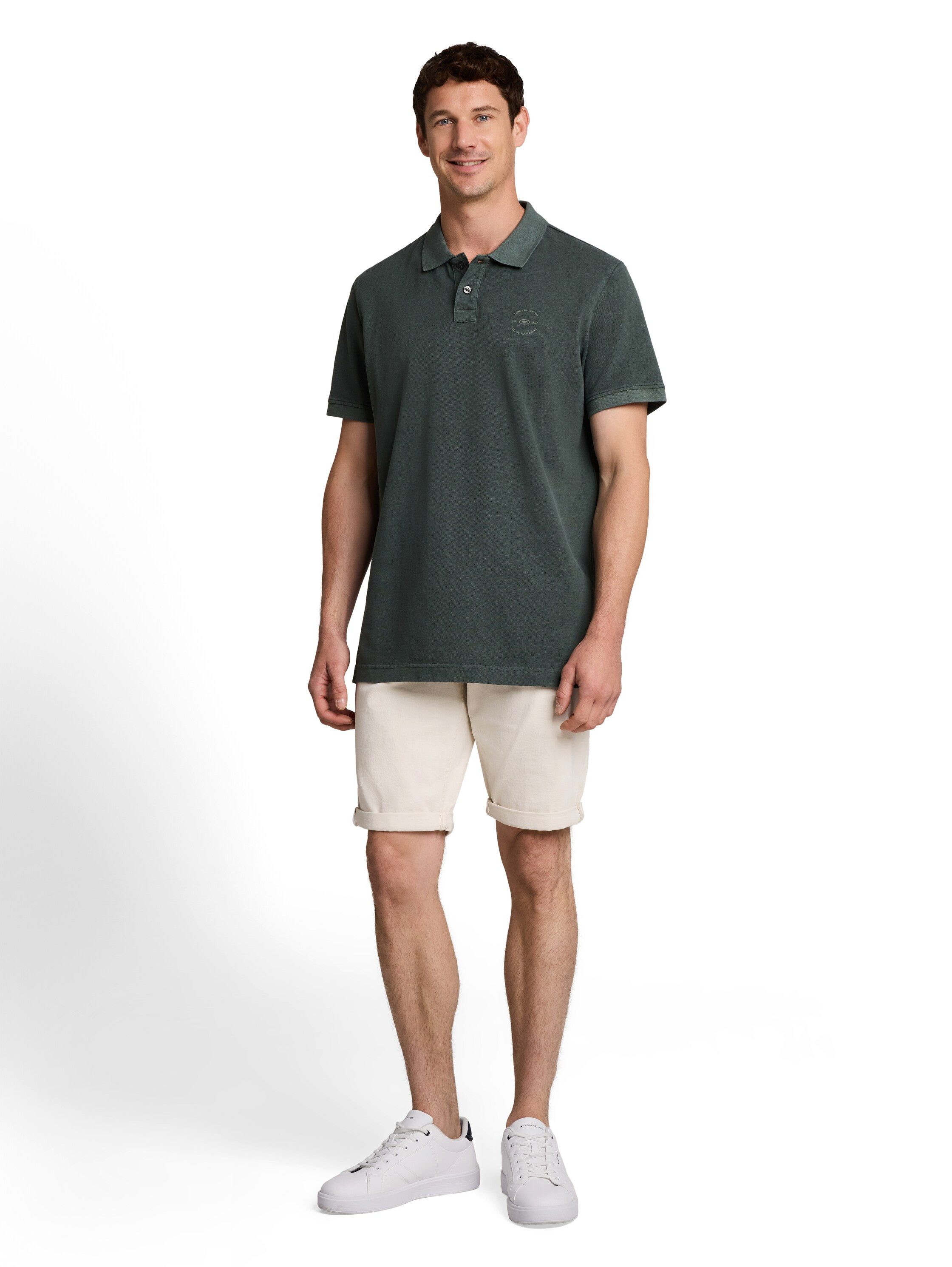 TOM TAILOR Poloshirt Sommershirt mit kleinem Logo-Print – Bild 3 von 5