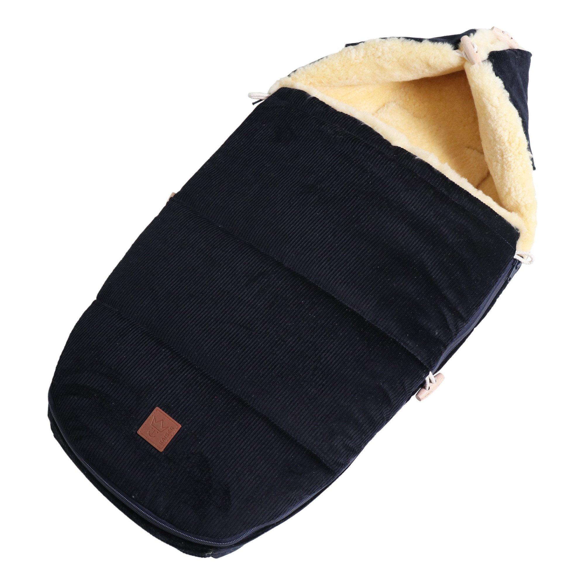 Kaiser Fußsack Filia Cord Lammfell Babyschalen Fußsack