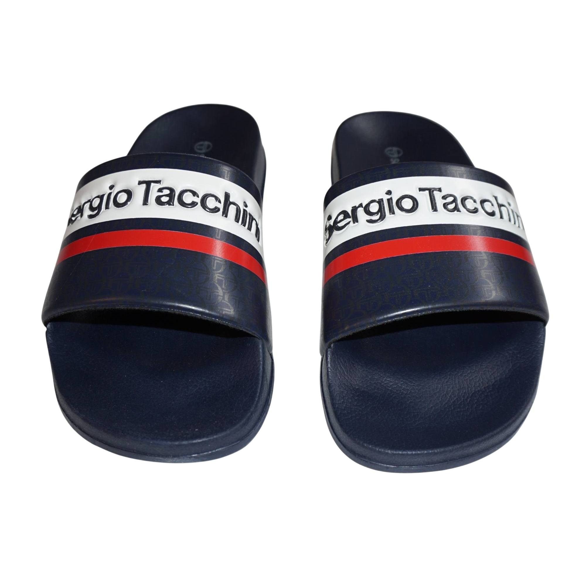 Sergio Tacchini Badelatschen Sergio Tacchini Ansley Badepantolette vorgeformtes Fußbett